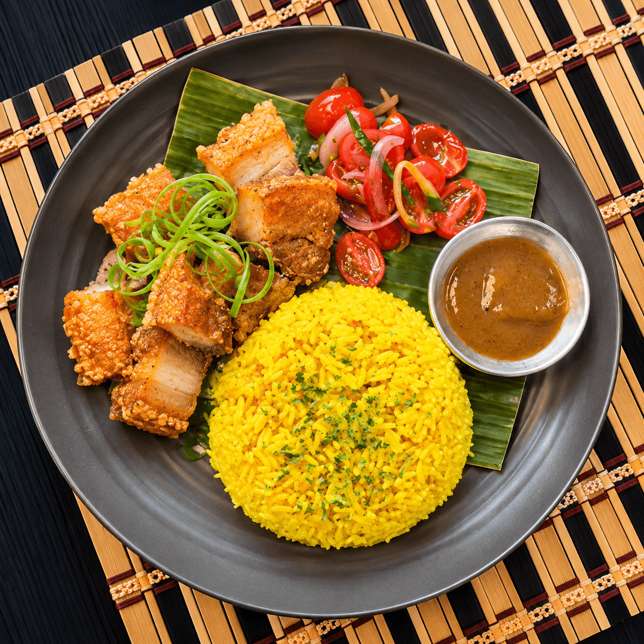 Lechon Kawali w/ Java Rice
